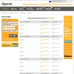 Tigerair: Pay Full Price One Way & Get The Return Ticket for $16