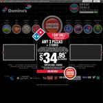 Domino's Pickup Any Value Range Pizza $5 before 9PM (QLD Only?)