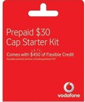 Vodafone Nano $30 Prepaid Starter Pack @ $14 from Harvey Norman