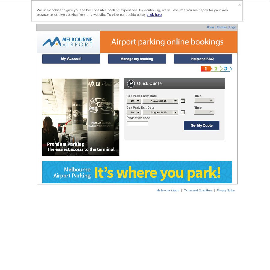 Book Melbourne Airport Parking Online by 31th August and Receive a 10 Gift Voucher (Use at