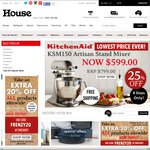 20% off Storewide Including Sale Items @ House (Excludes Appliances & Gift Cards)