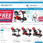 Purchase Any Pride Scooter and Receive a FREE Mobility Pack Valued at $309 + Free Delivery @ ILS