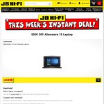 Alienware 15 R2 Gaming Laptop - $2198 ($300 Off Via Coupon) @ JB Hi-Fi - Instant Deals Req.