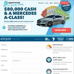 Get Credit Score, Free Credit Score, Chance to Win $80,000 Cash and Mercedes A-Class