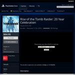 Get Tomb Raider: Definitive Edition (PS4) When You Pre-Order Rise of The Tomb Raider: 20 Year Celebration (PS4) @ PSN Store