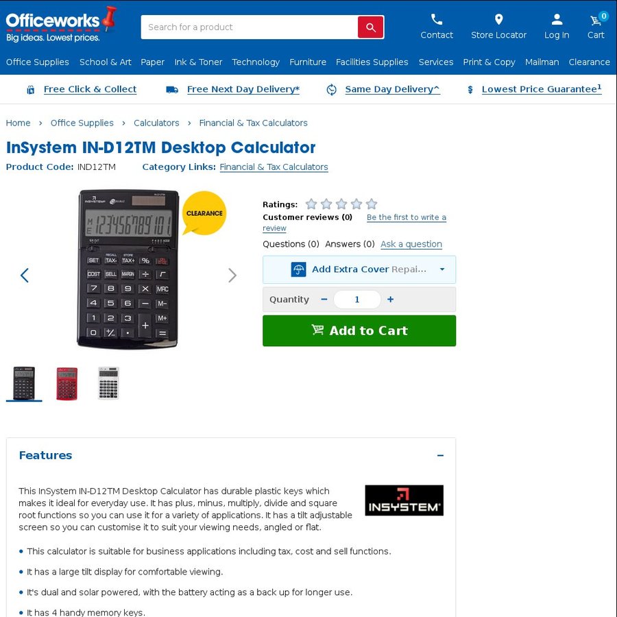 Insystem In D12tm Desktop Calculator 2 Was 1998 Scientific 4