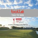 Win 1 of 2 Australian Open Golf Prize Packs from Bollé