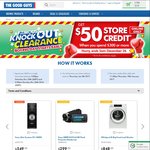 $50 Store Credit When You Spend over $300 (Online Only) @ The Good Guys