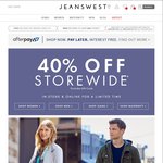 40% off Storewide @ Jeanswest