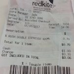 Rush Iced Coffee $0.70 at Coles