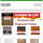 $12.90psqm Porcelain Tiles and Laminate Clearance @ Global Builders Warehouse (VIC)