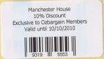 (VIC) Opening Sale - 10% Discount exclusive to Ozbargain Members from Manchester House