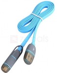1m 2 in 1 8pin+Micro USB Cable US $0.99 (~AU $1.27) @ Zapals