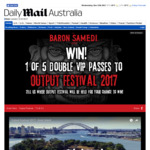Win 1 of 5 VIP Double Passes to Output Festival on The 25th of November or 1 of 3 Bottles of Rum [NSW Residents]