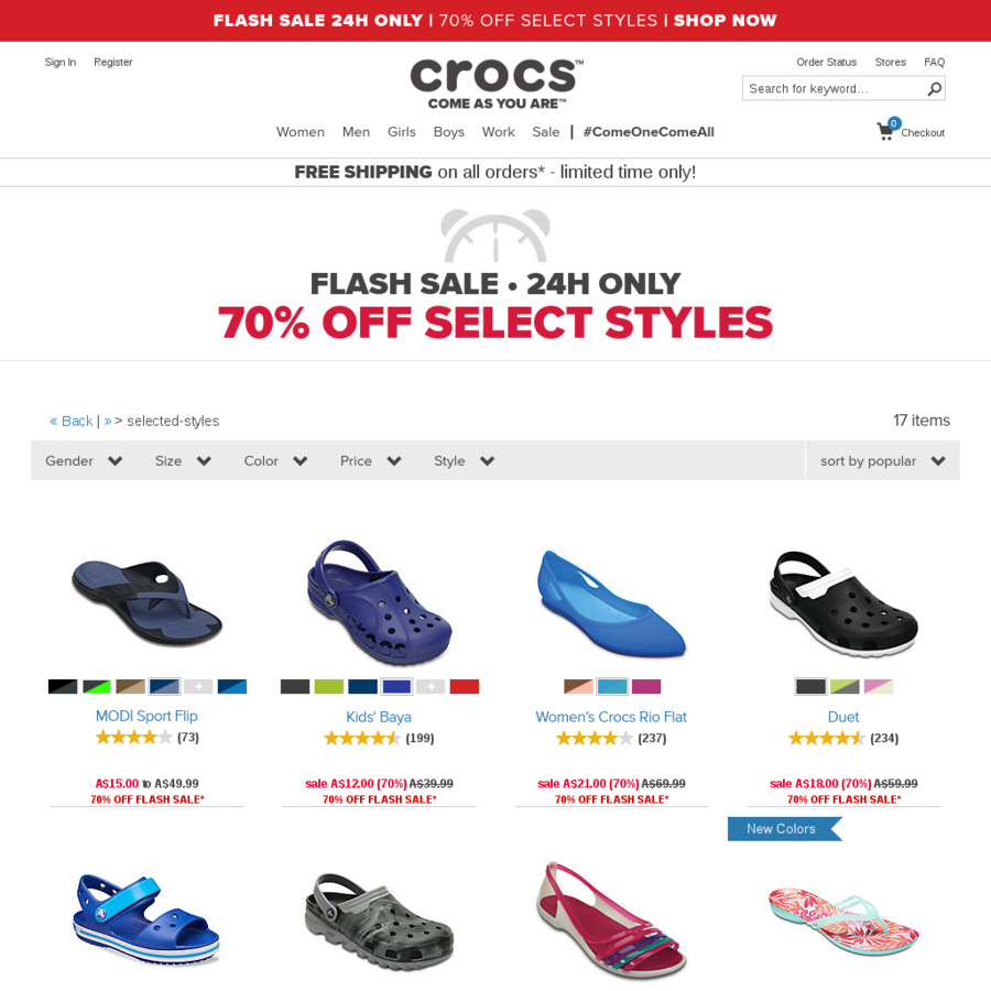 crocs ozbargain