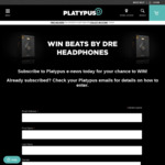 Win a Pair of Beats by Dre Headphones Worth $499 from Platypus