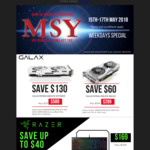 Galax (60NNH7DSL9C3) 3G GTX 1060 OC PCI-E VGA Card $289 @ MSY