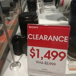 [NSW] Sony A7S Alpha Mirrorless Digital Camera Body Only - $1499 @ Sony Kiosk, Chatswood