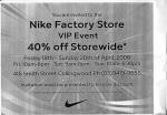 40% off Storewide - Nike factory store Smith Street Collingwood Victoria
