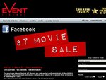 $7 Movie Tickets Event Cinemas (Greater Union / Birch Carroll Coyle) 