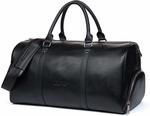 BOSTANTEN Genuine Leather Duffel Bag $92.39 (Medium) $103.59 (Large) With Free Shipping @ Bostanten Amazon AU