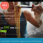 25% off Ancestry DNA $96 (Normally $129)