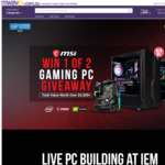 Win 1 of 2 Mwave MSI Gaming PCs (F25i $3,799/F22i $1,799) from Mwave