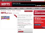 Hoyts Movie Vouchers - 10 for $100 Adult Super Savers (Restricted Adult - not after 5pm Sat's)