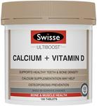 Swisse Ultiboost Calcium + Vitamin D 150 Tablets $11.99 (RRP $29.99) @ Chemist Warehouse