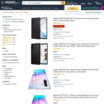 Spigen Rugged Armor Galaxy Note 10 Case,  Matte Black $12.60 + Delivery ($0 with Prime /$39 Spend) + More @ Amazon