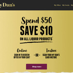 My Dan Murphy's Members: Save $10 on a $50 Spend on All Liquor Products at Dan Murphy's