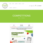 Win 1 of 5 Complete Yoghurt Making Kits (Total Prize Pool $850) from Nourishme Organics