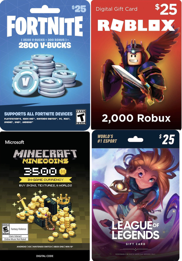 2800 V Bucks 3500 Minecoins 2000 Robux Or 3500 Riotpoints Giveaway