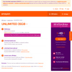 $10 1st 28/Days Get 35GB + Unlmit Text/Calls Incl Unlmit Text/Calls to 19 Countries @ amaysim