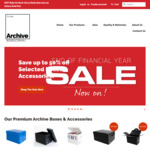 10% off All Full Priced Items + Shipping @ Archive Boxes Australia
