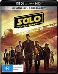 Solo: A Star Wars Story/Waitlist (4K Ultra HD + Blu-Ray) $8.24 + Delivery ($0 with Prime/ $39 Spend) @ Amazon AU