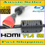 5m High Speed HDMI V1.4 Cable Full HD 1080P Gold Plated @ $9.99 Delivered