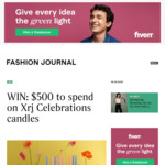 Win $500 to Spend on Xrj Celebrations Candles from Fashion Journal