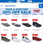 Further 20% off Sale (Men's Track Shoes $24, Was $29.99) @ Skechers