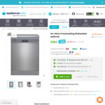 Arc 60cm Freestanding Dishwasher ADW14S $289 Delivered @ Appliance Online