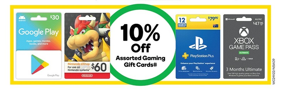 Get Nintendo eShop and Google Play gift cards with 15% off at Coles from  Sept 28th - Ausdroid