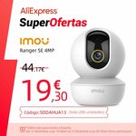 Imou Ranger SE Wi-Fi 4MP 2K Pan/Tilt Camera with Motion Tracking US$29.99 (~A$42.18) Delivered @ Dahua Official Store AliExpress