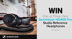 Win 1 of 3 Pairs of Sennheiser HD400 Pro Studio Headphones Worth $449 from Store DJ [Not ACT]