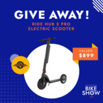 Win a Ride Hub S Pro Electric Scooter​ worth $899 from Melbourne Bike Show
