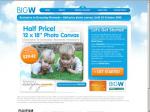 Half price photo canvas from BIG W only $29.42 - last day today!