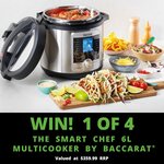 Win 1 of 4 Baccarat The Smart Chef 6L Multicookers Worth $359.99 from Baccarat