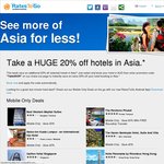 RatesToGo 20% off Selected Hotels in Asia