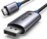 USB-C Thunderbolt to DisplayPort 1.4 Cable 2m 8K 60Hz, 4K 240Hz $26.39 + Delivery ($0 with Prime/ $39 Spend) @ UGREEN Amazon AU
