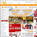 Wiggle.com Coupons - 10% and 20% off Ends 18/10