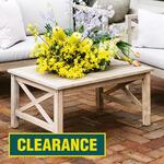 Marquee Brush White Harbour Coffee Table $49 (RRP $129) + Delivery ($0 C&C) @ Bunnings
